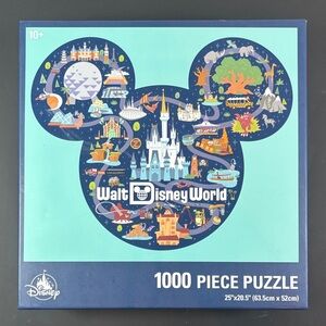 Mickey Mouse Walt Disney World Map 1000 Piece Jigsaw Puzzle